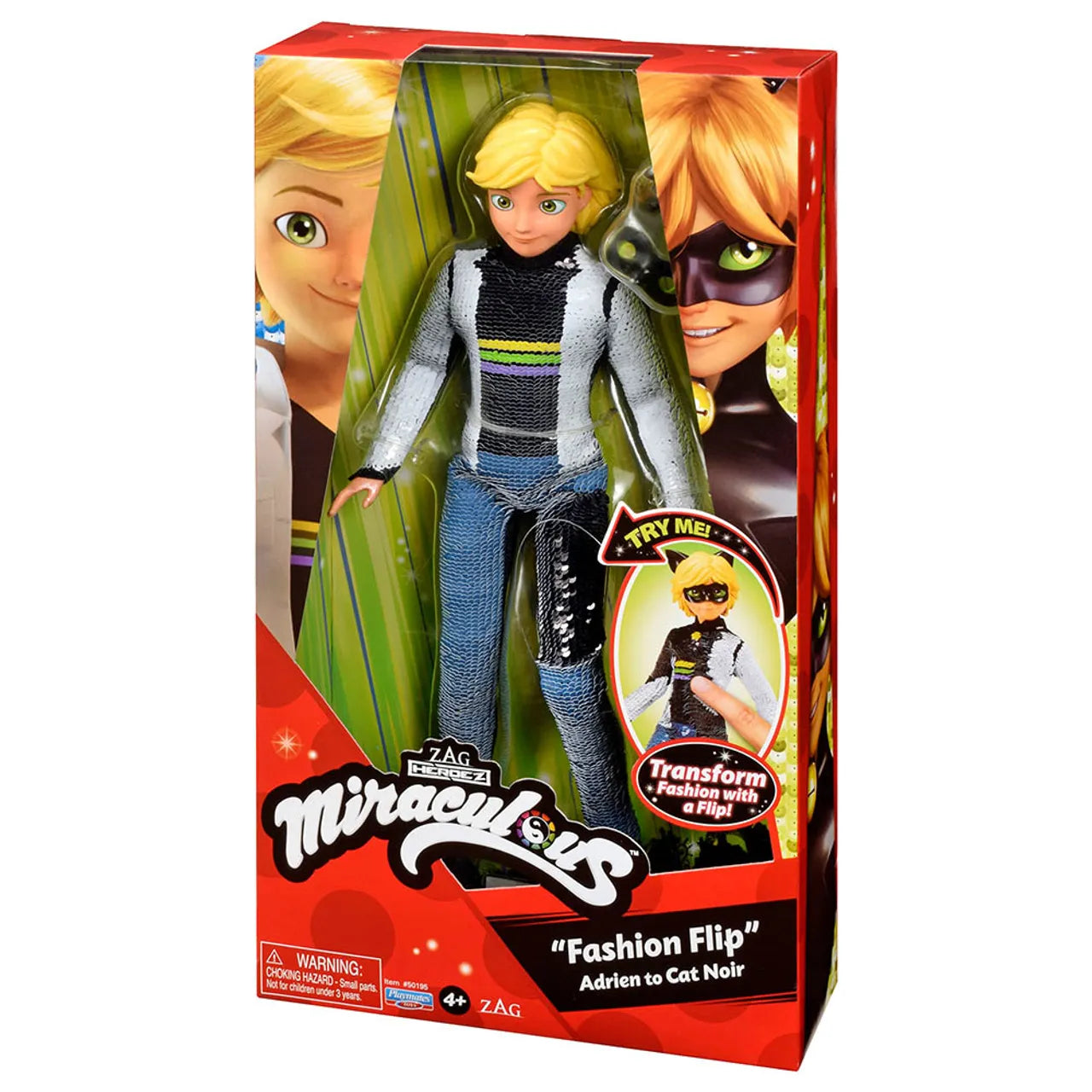 MIRACULOUS `FASHION FLIP` ADRIEN TO CAT NOIR