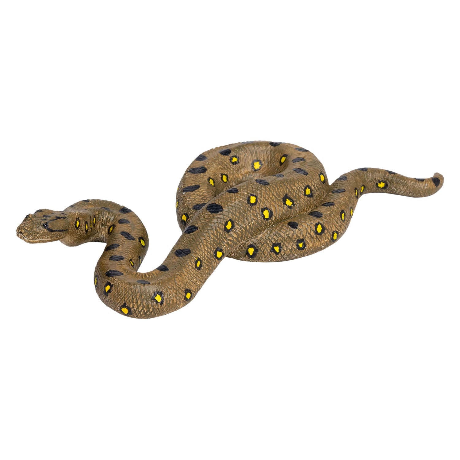 MOJO Green Anaconda XL Hand-Painted Wildlife Snake Figure