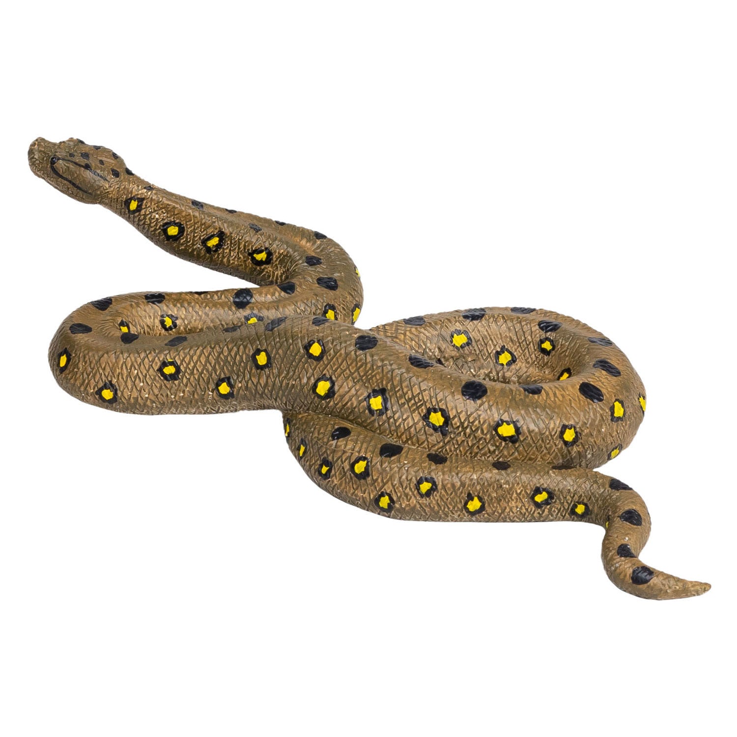 MOJO Green Anaconda XL Hand-Painted Wildlife Snake Figure