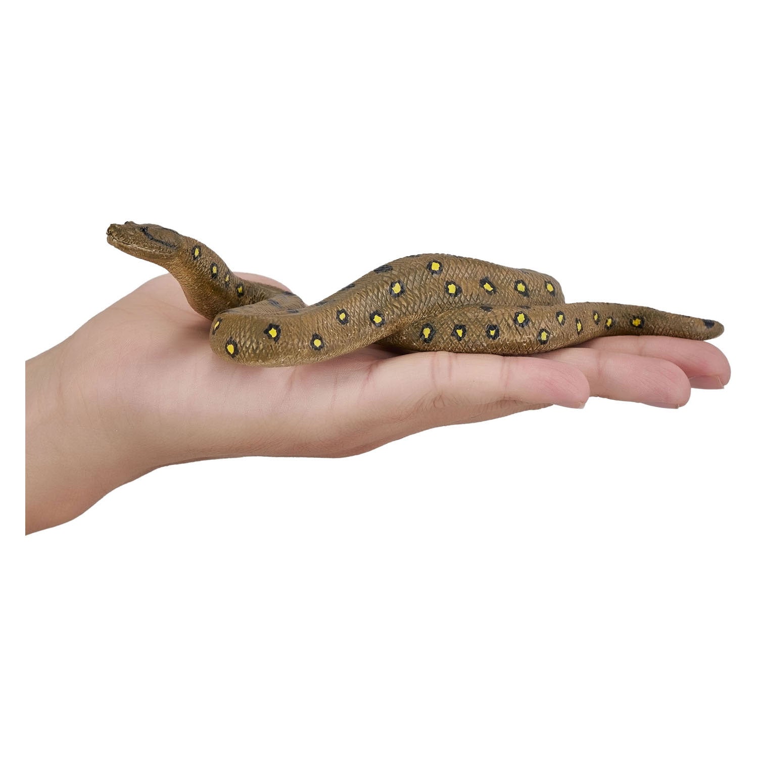 MOJO Green Anaconda XL Hand-Painted Wildlife Snake Figure