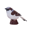 MOJO XL House Sparrow Bird Figure Hand-Painted Wildlife Model