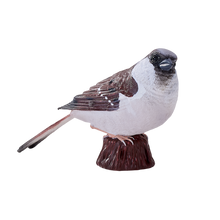 MOJO XL House Sparrow Bird Figure Hand-Painted Wildlife Model