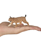 MOJO Wildlife Iberian Lynx Figure – Hand-Painted Wild Cat Model Medium Size