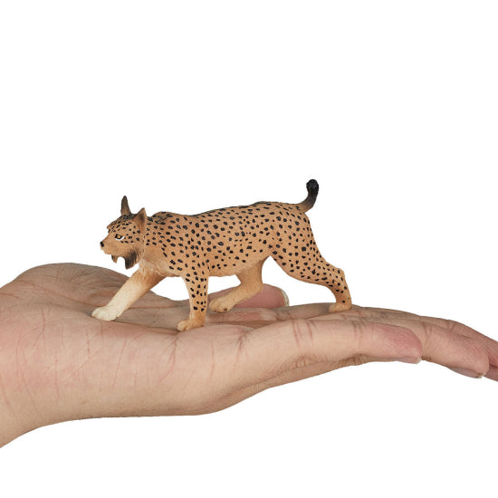 MOJO Wildlife Iberian Lynx Figure – Hand-Painted Wild Cat Model Medium Size