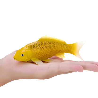 MOJO Wildlife Kin Matsuba Koi Carp Figure – Hand-Painted Golden Koi Fish Model