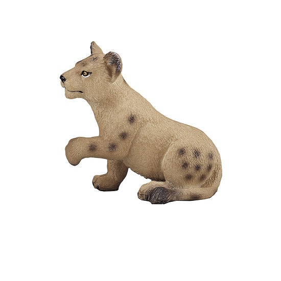 MOJO Wildlife Lion Cub Playing Figure – Hand-Painted Lion Cub Model 4.5cm