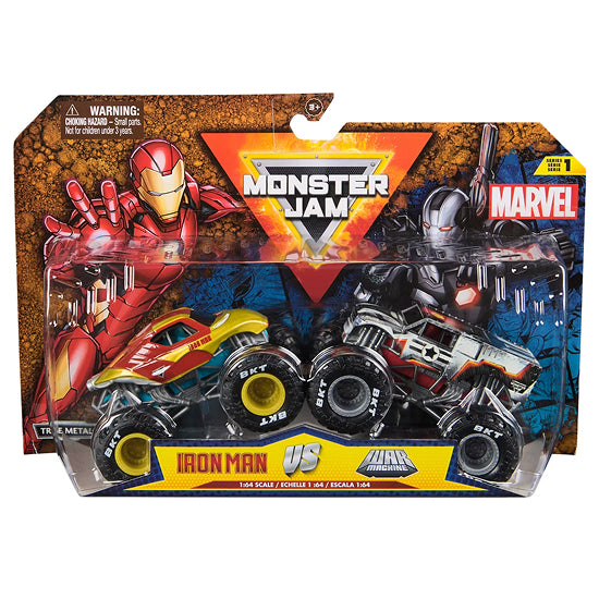 Monster Jam Marvel 1:64 Die-Cast Truck 2-Pack – Super Hero Monster Trucks