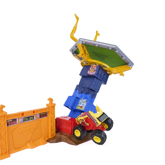 Monster Jam Smash & Bash Crash Course Playset with Exclusive 1:64 Monster Truck