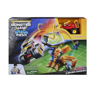 Monster Jam Smash & Bash Crash Course Playset with Exclusive 1:64 Monster Truck
