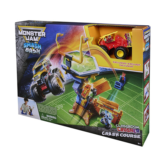 Monster Jam Smash & Bash Crash Course Playset with Exclusive 1:64 Monster Truck
