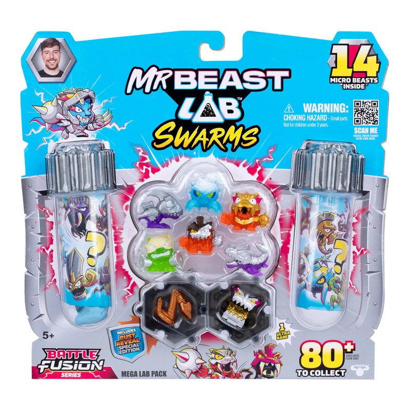 MrBeast Lab Swarms Battle Fusion Mega Lab عبوة من 14 متنوعة 2