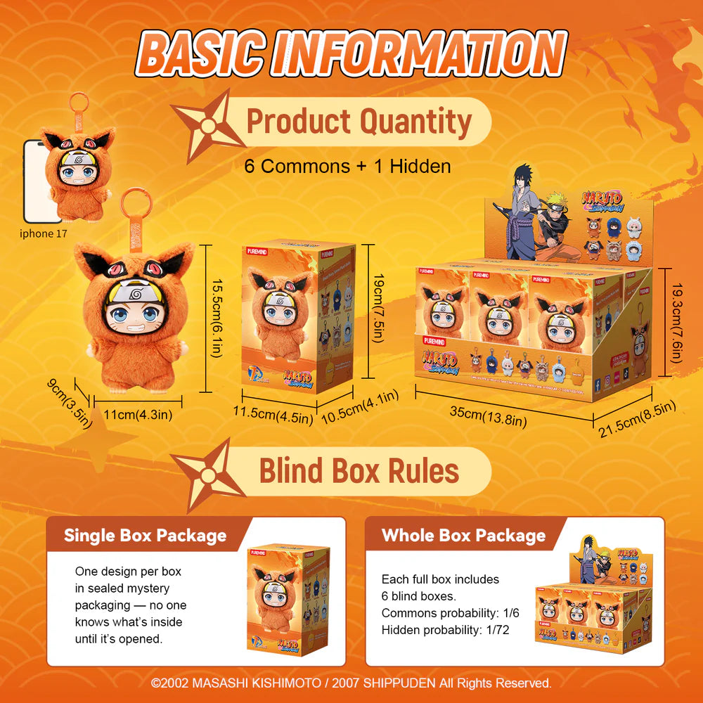 Naruto Shippuden Beast Party Vinyl Plush Blind Box Figure