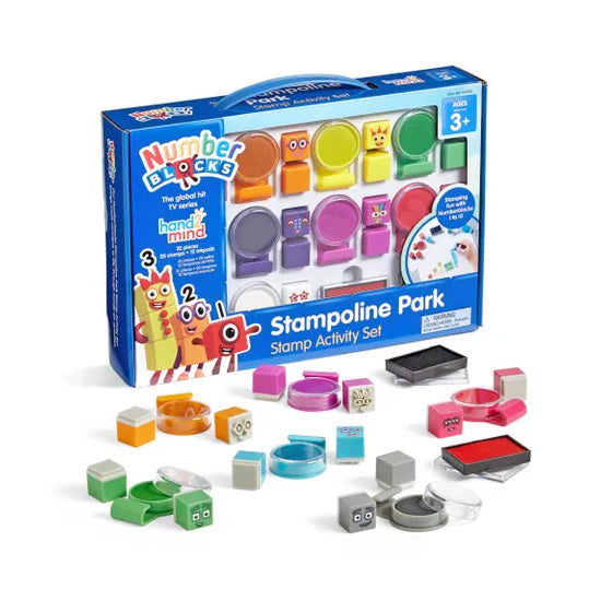 Numberblocks Stampoline Park Stamp Activity Set – Educational Stamping and Counting Kit