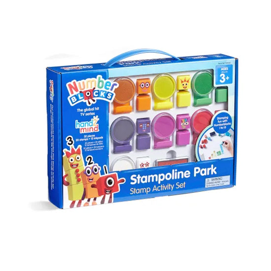 Numberblocks Stampoline Park Stamp Activity Set – Educational Stamping and Counting Kit