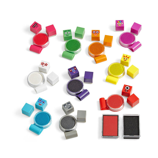 Numberblocks Stampoline Park Stamp Activity Set – Educational Stamping and Counting Kit