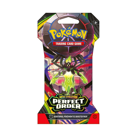 Pokémon Trading Card Game booster pack with colorful design on a white background