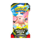 Pokémon trading card game booster pack with character illustration on a white background