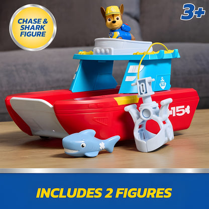 PAW Patrol Sea Patroller Vehicle with Chase Figure & Shark