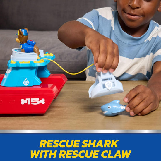 PAW Patrol Sea Patroller Vehicle with Chase Figure & Shark