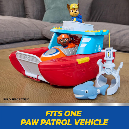 PAW Patrol Sea Patroller Vehicle with Chase Figure & Shark