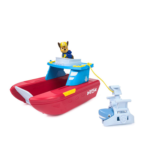 PAW Patrol Sea Patroller Vehicle with Chase Figure & Shark