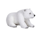 MOJO Polar Bear Cub Sitting Figure Hand-Painted Arctic Wildlife Model