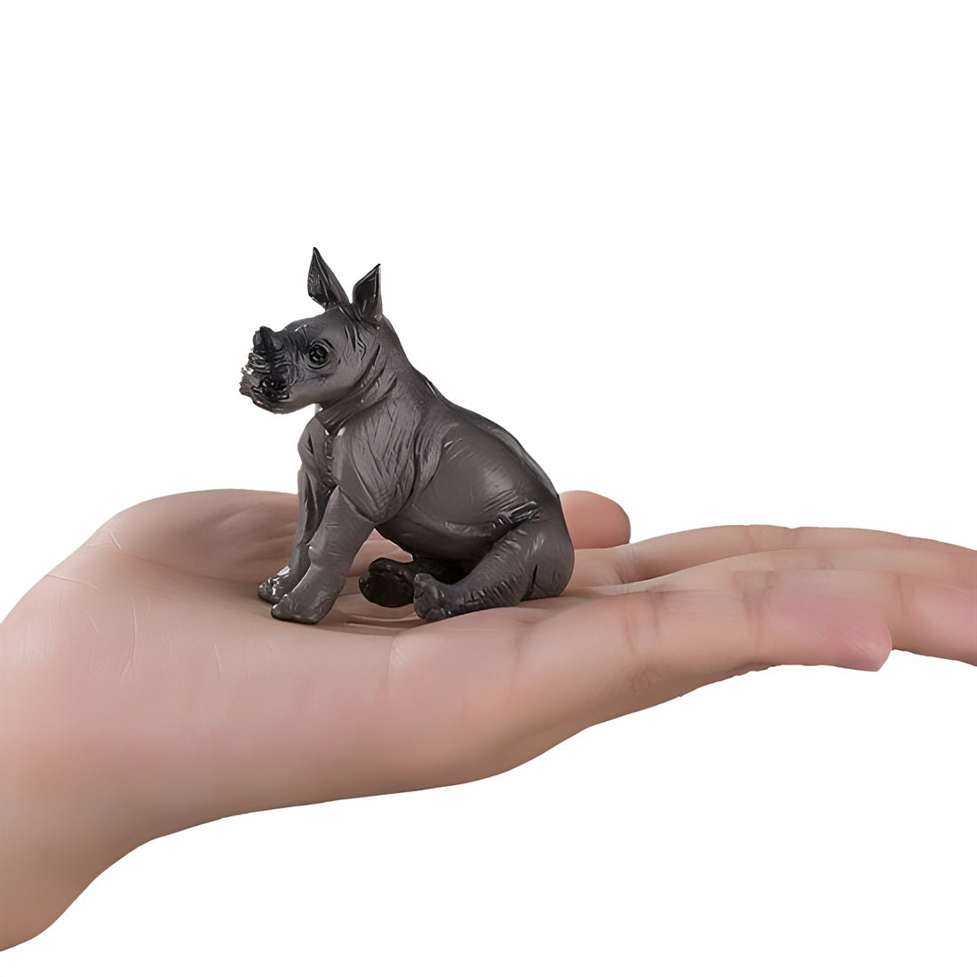 Mojo Wildlife Rhino Baby Sitting Figure