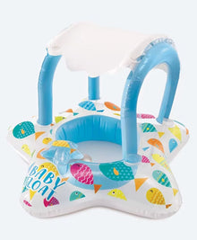 Intex Starfish Baby Float with Sun Canopy – Inflatable Baby Swim Seat