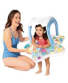 Intex Starfish Baby Float with Sun Canopy – Inflatable Baby Swim Seat