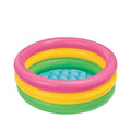 Intex Sunset Glow Baby Pool – 3 Ring Inflatable Baby Pool 61 x 22 cm