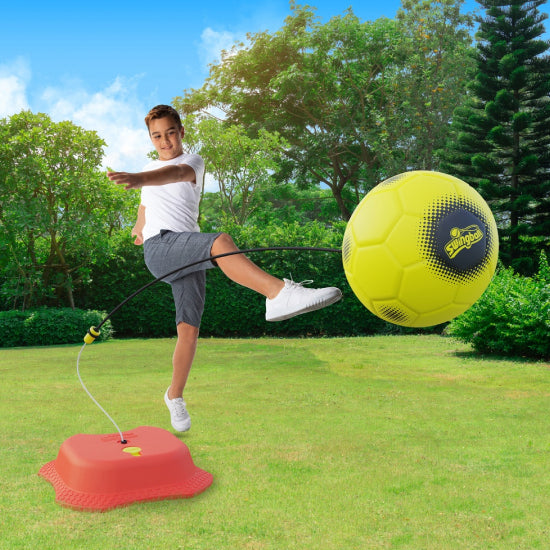 SWINGBALL All Surface Reflex Soccer Trainer with Size 4 Football