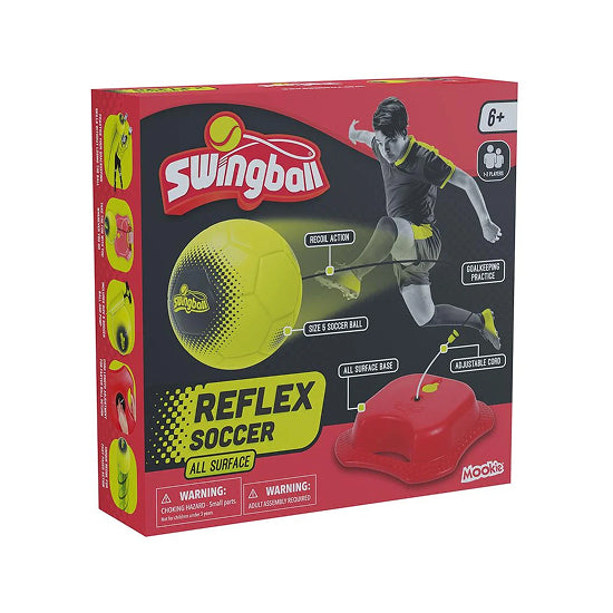 SWINGBALL All Surface Reflex Soccer Trainer with Size 4 Football