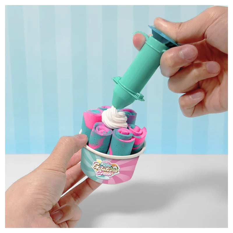 Slimy Gelateria Rolls DIY Dessert Slime Sensory Play Kit