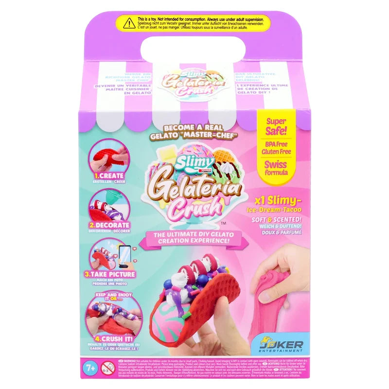 Slimy Gelateria Tacos DIY Dessert Slime Sensory Play Kit