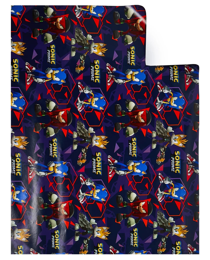 Sonic the Hedgehog Gift Wrap Wrapping Paper for Kids Gifts