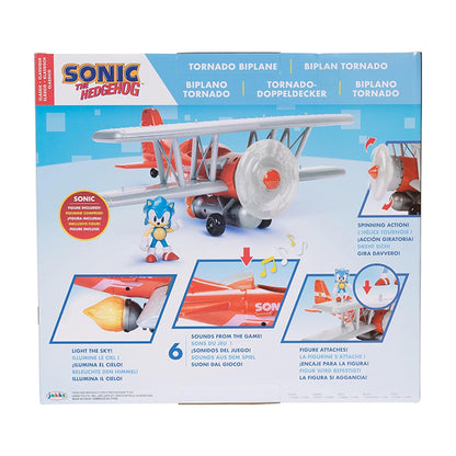 Sonic Tornado Biplane Interactive Playset with Sounds and Lights