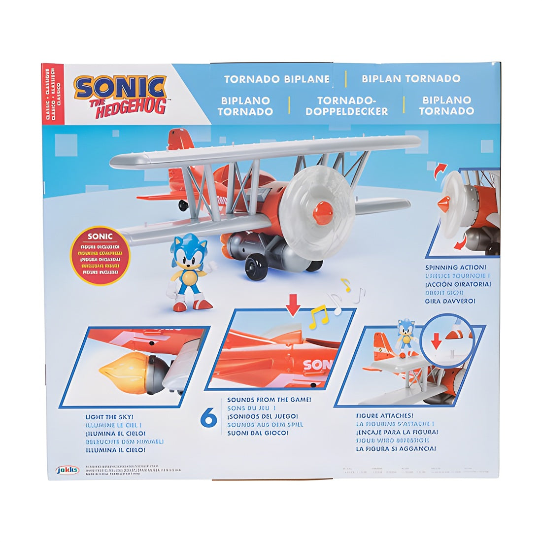 Sonic the Hedgehog Tornado Biplane Playset with Sonic Figure