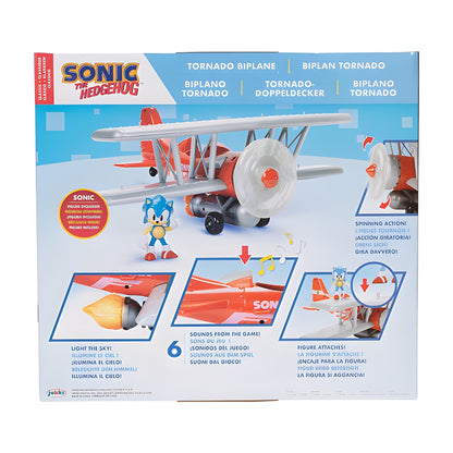 Sonic the Hedgehog Tornado Biplane Playset with Sonic Figure