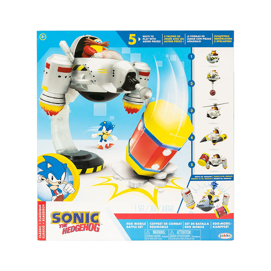 Sonic Egg Mobile Battle Set with Sonic and Dr Eggman Figures