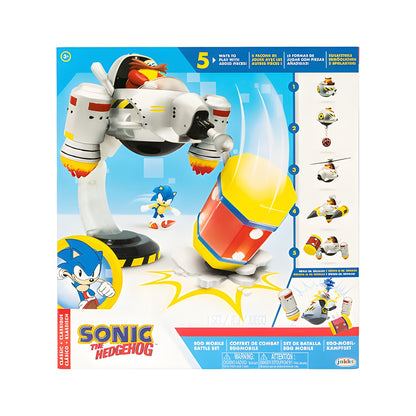 Sonic Egg Mobile Battle Set with Sonic and Dr Eggman Figures