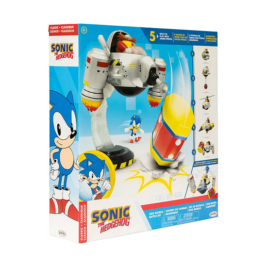 Sonic Egg Mobile Battle Set with Sonic and Dr Eggman Figures
