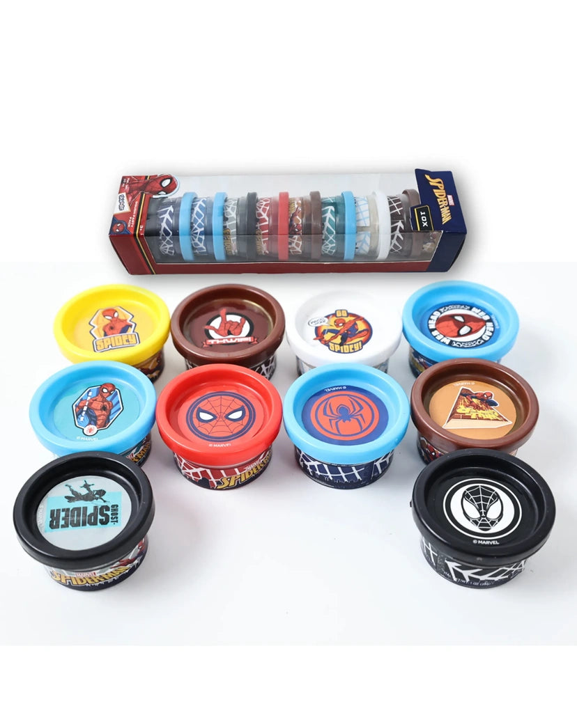 Spider-Man Dough Party Pack 100464 | 10 Color Modeling Dough Set for Kids 3+