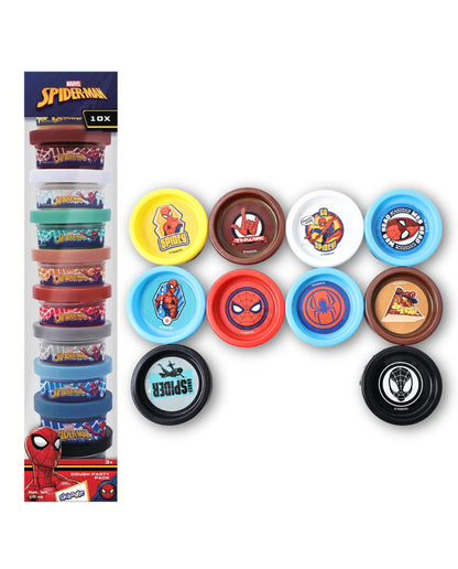 Spider-Man Dough Party Pack 100464 | 10 Color Modeling Dough Set for Kids 3+