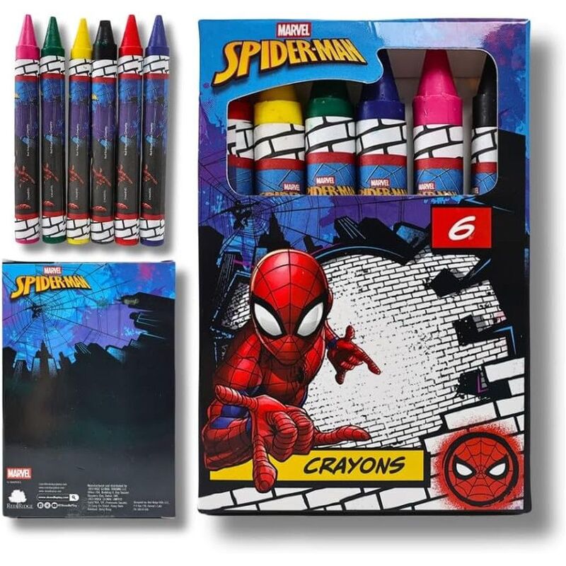 Spider-Man Fold-Out Storage Case Coloring Activity Set for Kids