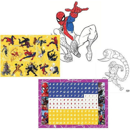 Spider-Man Fold-Out Storage Case Coloring Activity Set for Kids