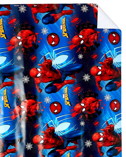Spider-Man Marvel Gift Wrap Wrapping Paper for Kids Gifts
