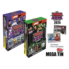 Topps Turbo Attax Formula 1 2025 Mega Lightning Lids Tin – 60 Cards with Exclusive Limited Editions