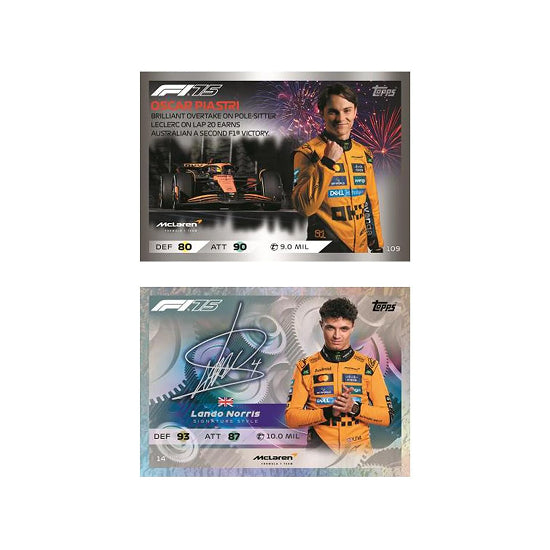 مجموعة ميغا المتعددة من بطاقات Topps Turbo Attax Formula 1 لعام 2025 - 39 بطاقة تداول مع بطاقات إصدار محدود