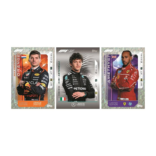 مجموعة ميغا المتعددة من بطاقات Topps Turbo Attax Formula 1 لعام 2025 - 39 بطاقة تداول مع بطاقات إصدار محدود