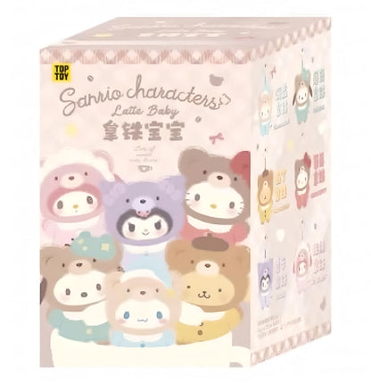 TOP TOY Sanrio Latte Baby Blind Box Collectible Plush Keychain